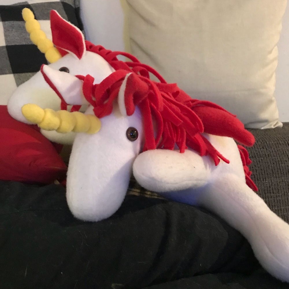 🌟 Plush unique two-headed Pegasus Unicorn doll